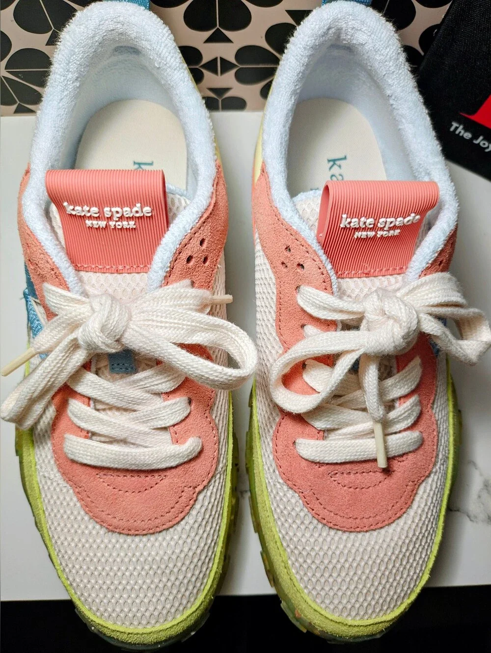 Kate Spade K As In Kate Runners Melon Ball Colorblocked Mesh w/ Suede Accents